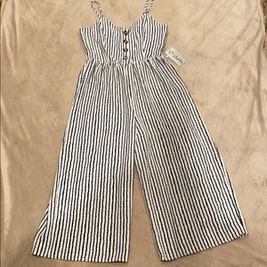 J for Justify NWT striped Large romper